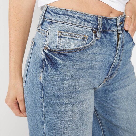 NWT OLIVER LOGAN Madison Wide Leg Mid Rise SUSTAINABLE DENIM Size 32 - Picture 4 of 4